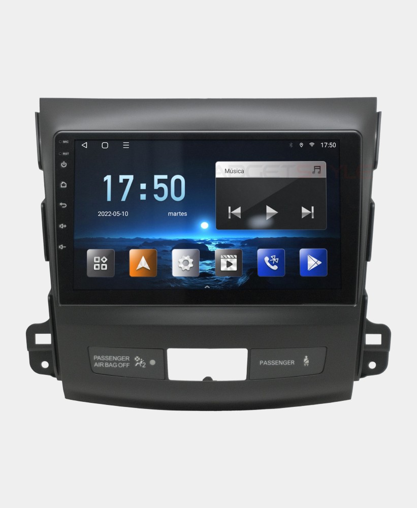 Outlander Estereo Mitsubishi Carplay Android Auto 2007-2013