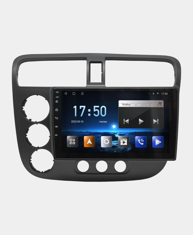 Estereo Pantalla Honda Civic Android Auto Carplay 2001-2005