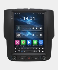 Estereo Tipo Tesla Dodge Ram 2013 A 2018 4 64gb Carplay Negro