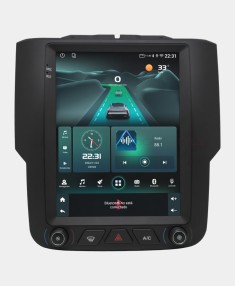 Estereo Dodge Ram 2013 A 2018 Tipo Tesla 2 32gb Carplay Negro