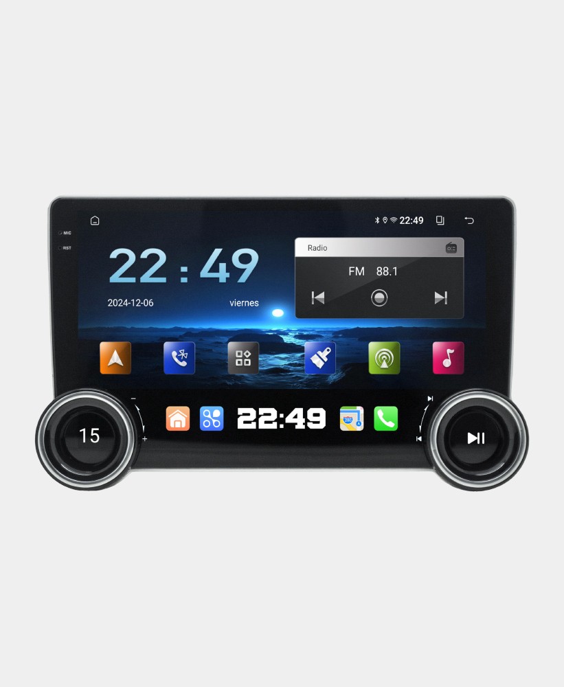 Estereo Pantalla Universal 10.1 Android Carplay 3 32gb Negro